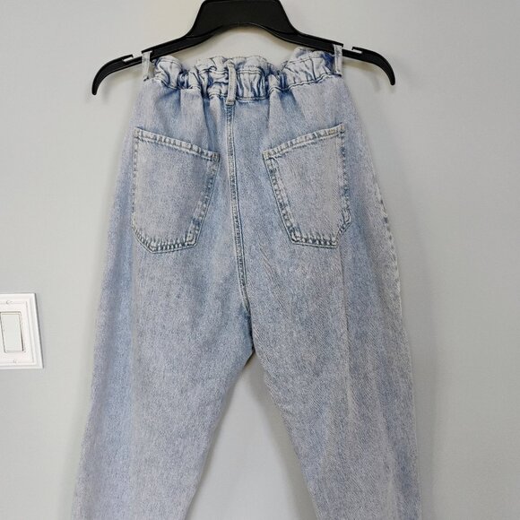 ZARA High-Waisted Paperbag Jeans Size 4 - Picture 5 of 10